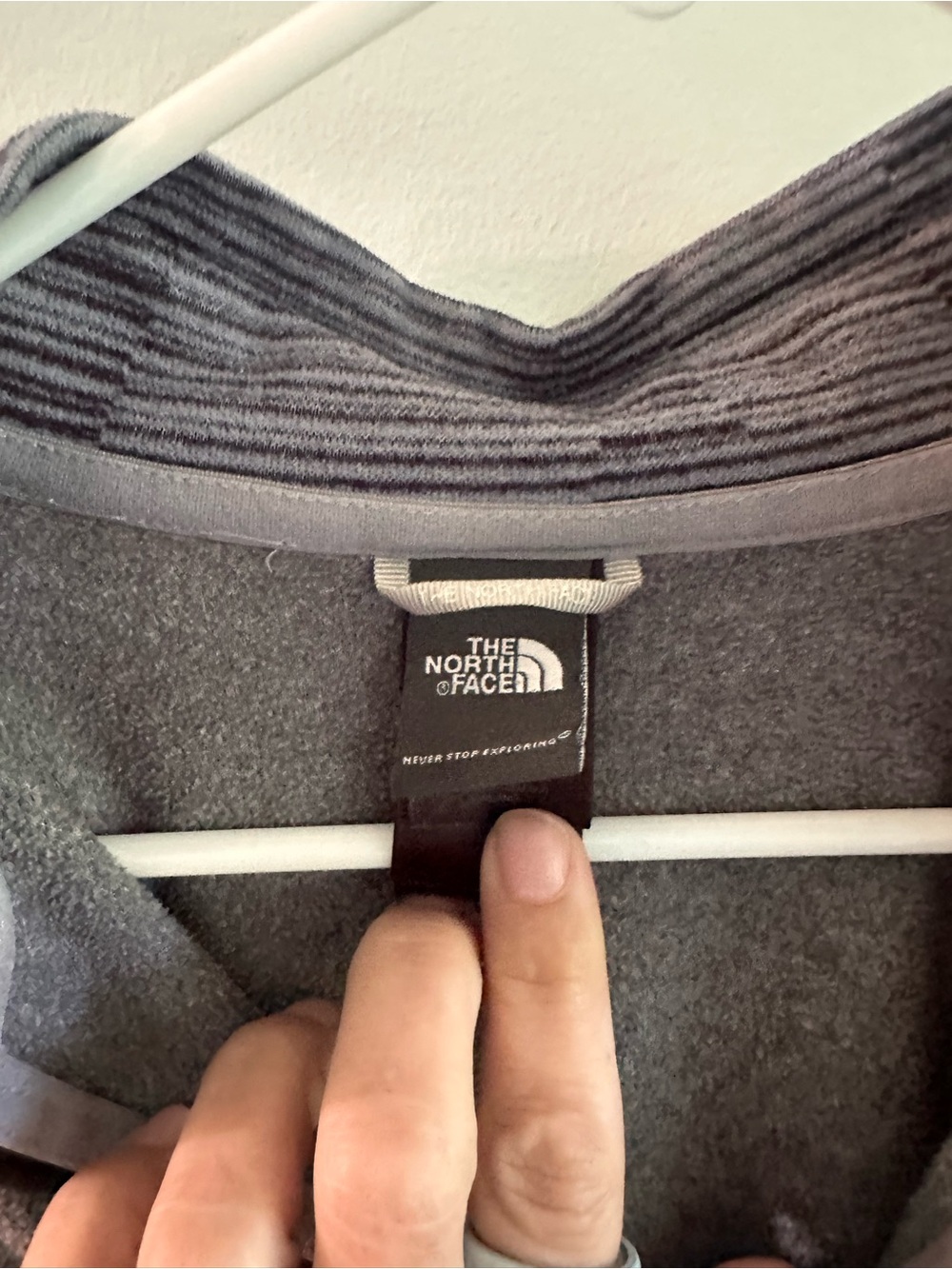 The North Face Charcoal Gray Fleece Pullover